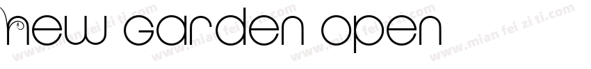 New garden open字体转换